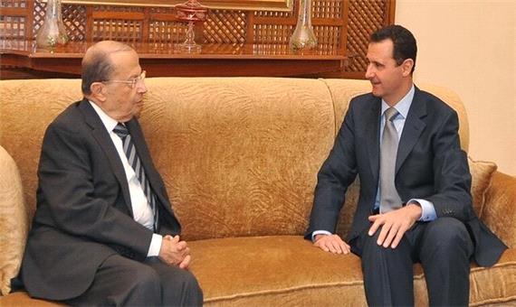 پیام تبریک اسد به میشل عون