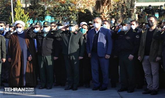 وداع و تشییع پیکر فرمانده یگان حفاظت شهرداری تهران با حضور زاکانی