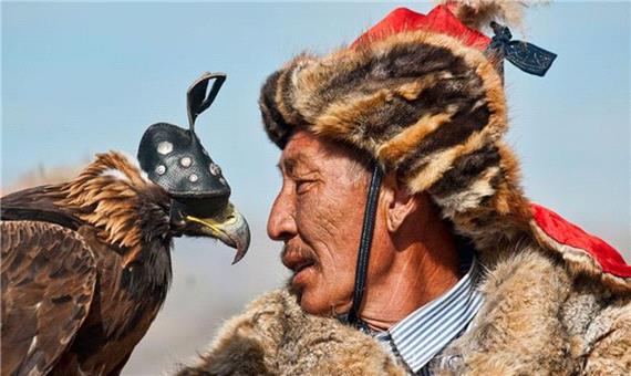 شکار با عقاب در قزاقستان