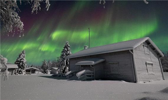 شفق قطبی در فنلاند؛ زیبایی مسحورکننده نورها