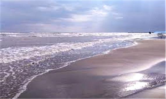 ساحل زیبای دریای خزر در منطقه آزاد بندر انزلی