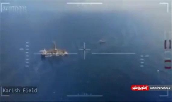 تصاویر پهپادهای حزب الله لبنان بر فراز میدان گازی کاریش و رصد کشتی یونانی-اسرائیلی