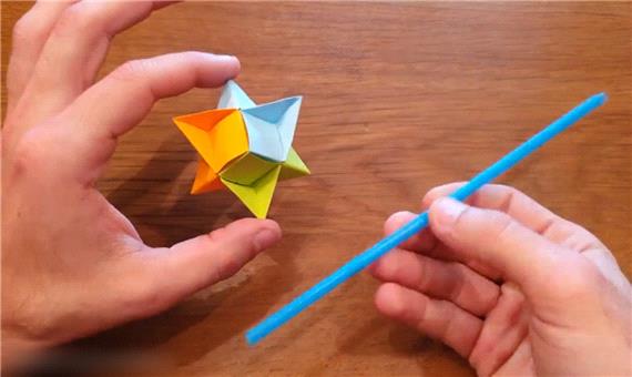 اینجوری اوریگامی متحرک ضد استرس بسازید
