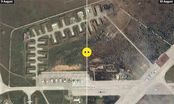 خسارت به جنگنده‌های روسیه در انفجار پایگاه هوایی کریمه