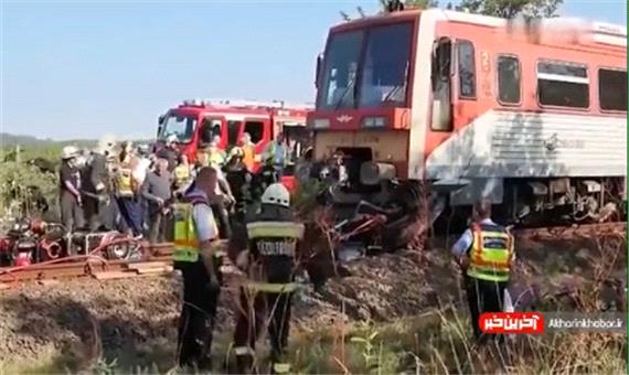 تصادف قطار با یک اتومبیل در جنوب مجارستان