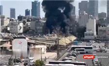 آتش‌سوزی گسترده در تل‌آویو