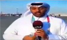 بیهوش شدن خبرنگار تلویزیون قطر روی آنتن زنده
