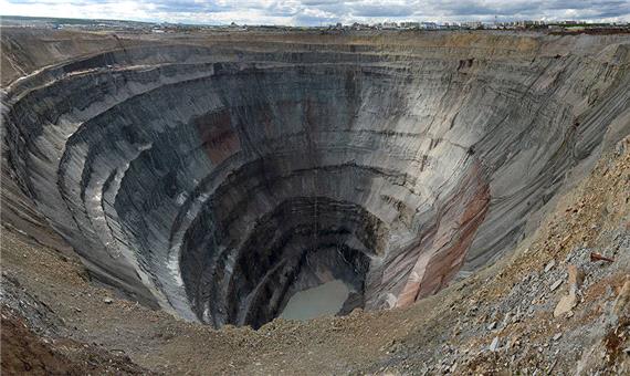 بزرگترین معدن الماس واقع در «میرنی» یاکوتیا