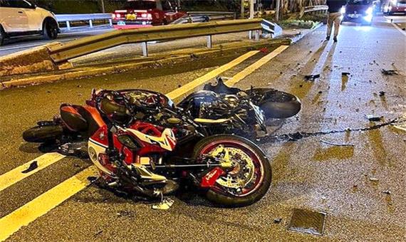 ویدئویی ناگوار از تصادف شدید یک موتورسوار