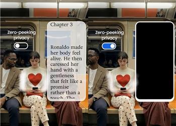 نمایشگر مخصوص گلکسی اس 26 اولترا برای حفظ حریم خصوصی افراد