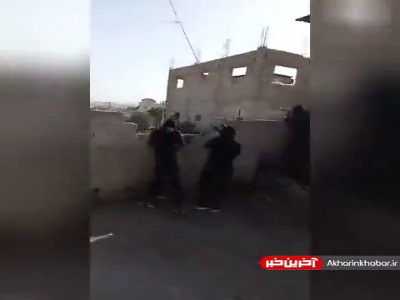 مقابله مبارزان فلسطینی با تروریست‌های صهیونیست در جنین