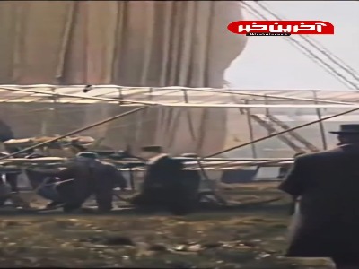 ویدئوی رنگی شده از پرواز با هواپیمای اولیه