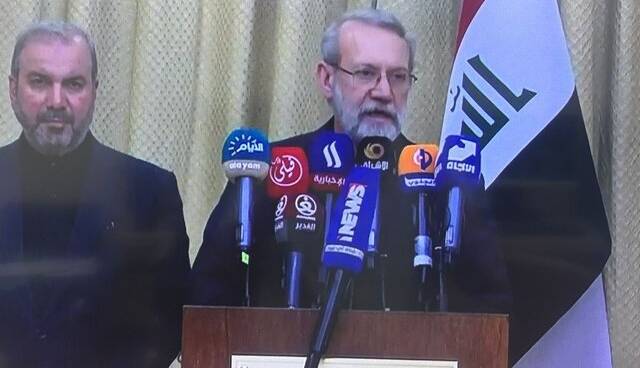 توضیح لاریجانی درباره امضای یادداشت تفاهم امنیتی میان ایران و عراق