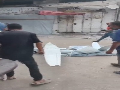 مردم غزه یک پهپاد اسرائیلی را به غنیمت گرفتند
