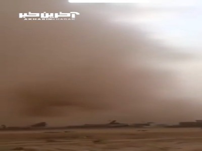 طوفان شن در صلاح الدین عراق