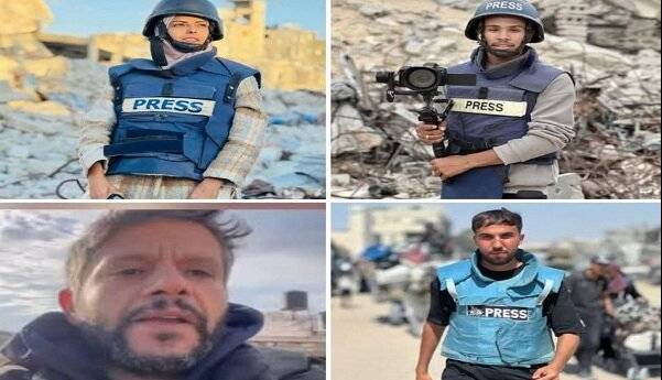 شهادت ۴ خبرنگار در حمله هوایی صهیونیست‌ها به بیمارستان «ناصر» غزه