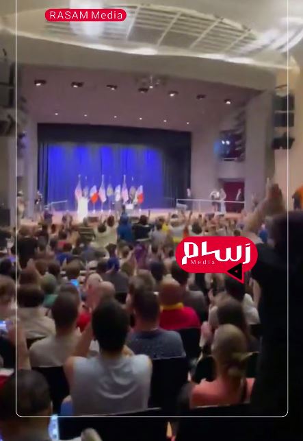 شعار یکصدای "فلسطین آزاد" در تجمع انتخاباتی ممدانی و سندرز در نیویورک