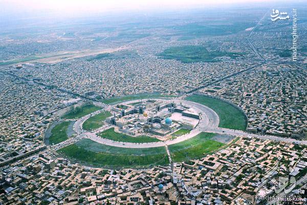 تصاویر هوایی از حرم امام رضا (ع) در ابتدای دهه ۸۰