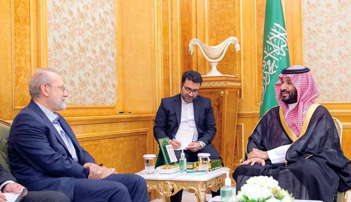 دیدار لاریجانی با بن‌سلمان