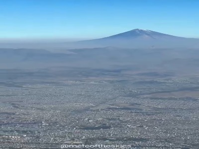 تصاویری زیبا از قله دماوند تا میدان آزادی