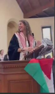 ابراز همبستگی دانشجویان دانشگاه هاروارد با فلسطین