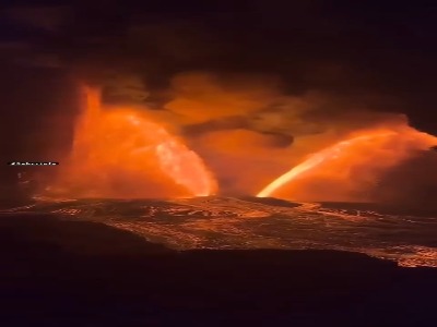 فوران آتشفشان کیلاوئا در ‎هاوایی