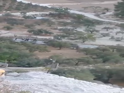 حمله شهرکنشینان صهیونیست به الخلیل در کرانه باختری