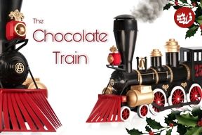 فرآیند ساخت یک لوکوموتیو با ۴۳ کیلوگرم شکلات تلخ