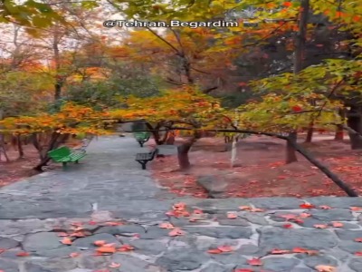 حال و هوای پاییزی پارک جمشیدیه تهران