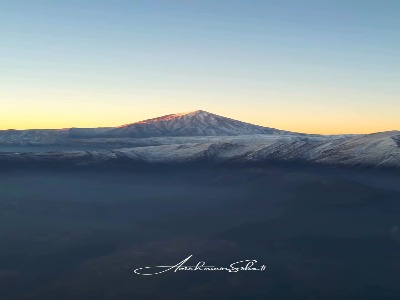 زیبایی اولین برف روی قله دماوند