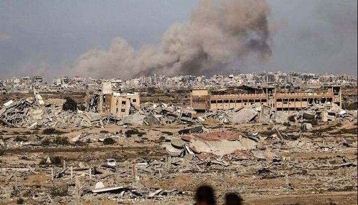 شنیده شدن صدای انفجارهای شدید از سمت نوار غزه