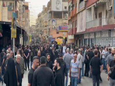 آغاز تشییع پیکر فرمانده برجسته حزب‌الله در بیروت