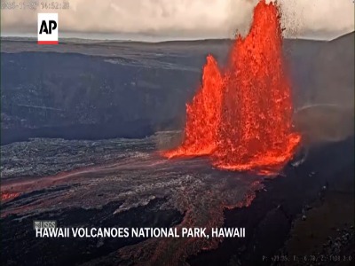 فوران آتشفشان کیلاویا در هاوایی