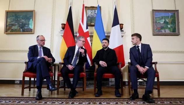 دیدار رهبران اروپایی با زلنسکی در لندن