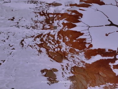 چشمه های پلکانی باداب سورت در برف…