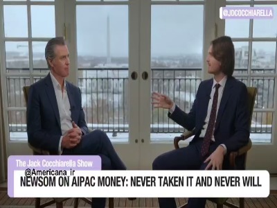 فرماندار کالیفرنیا: دریافت کمک مالی از لابی‌ اسرائیلی آیپک خط قرمز من است