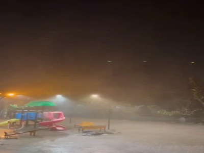 شدت باران در آستانه اشرفیه گیلان