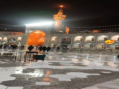 بارش باران در بهشتِ مشهد