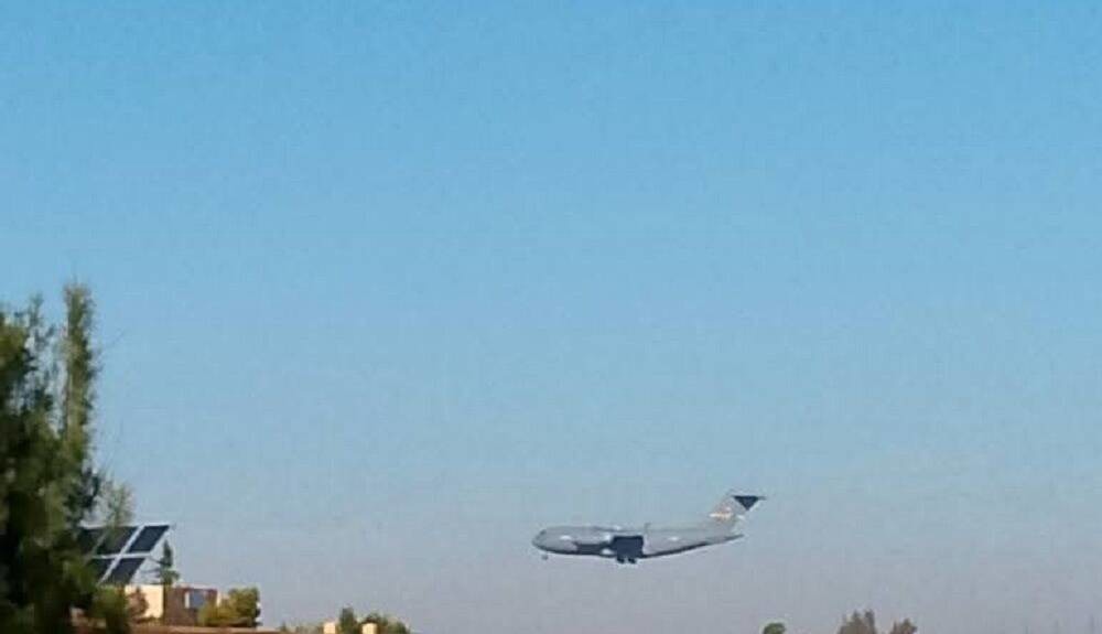 فرود پنج فروند هواپیمای باری آمریکا در سوریه