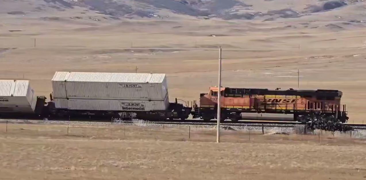 واژگونی قطار باری در ایالت وایومینگ آمریکا