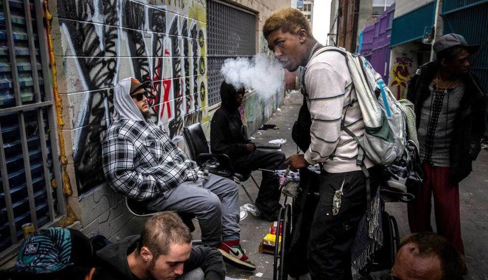 جولان اعتیادِ خیابانی در آمریکا