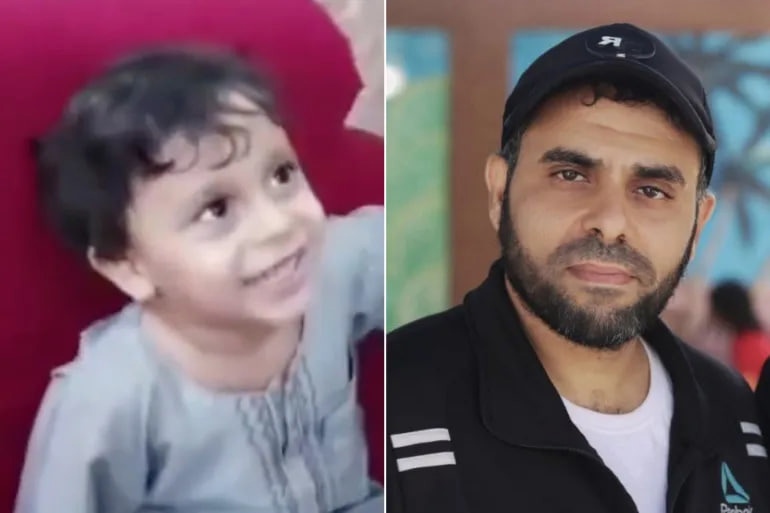 ویدئوی پربازدید از ابوعبیده سخنگوی گردان­های عزالدین قسام  با پسرش قبل از شهادت