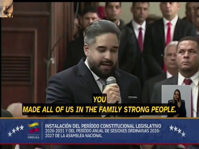 سخنرانی احساسی پسر مادورو در مجلس ملی ونزوئلا