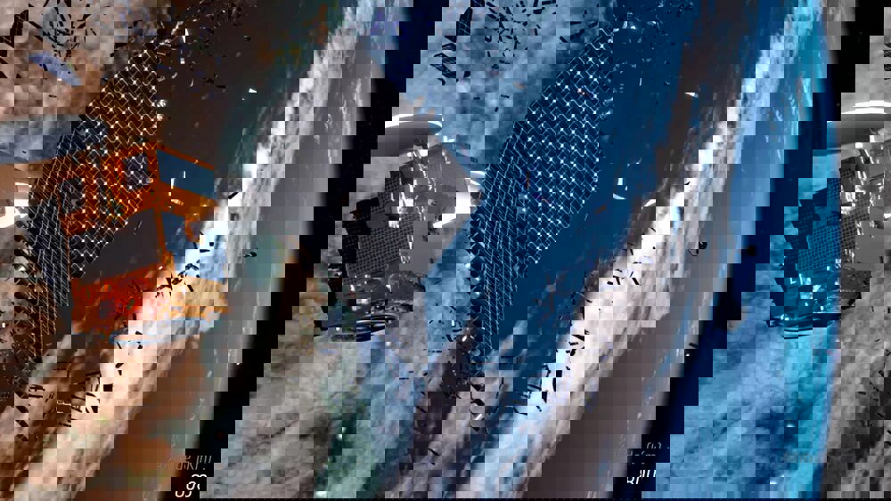 ماهواره روسی بالای زمین از هم پاشید