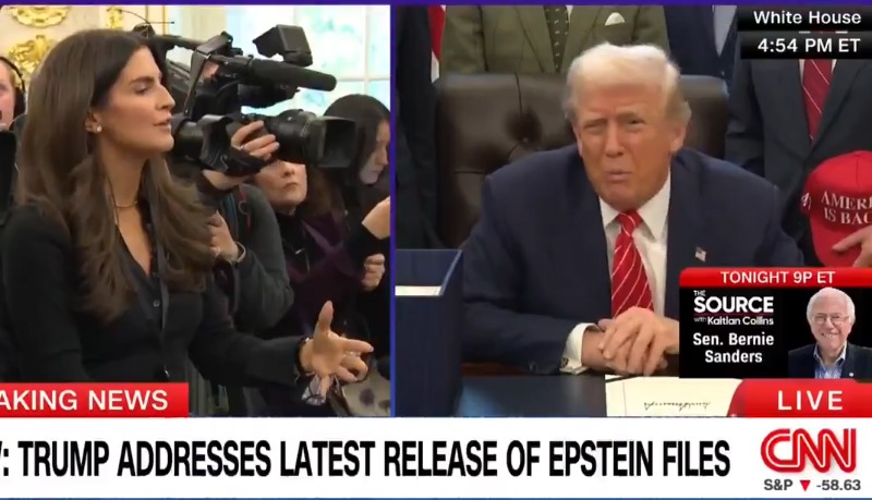 جر و بحث خبرنگار CNN با ترامپ بر سر پرونده جنجالی اپستین