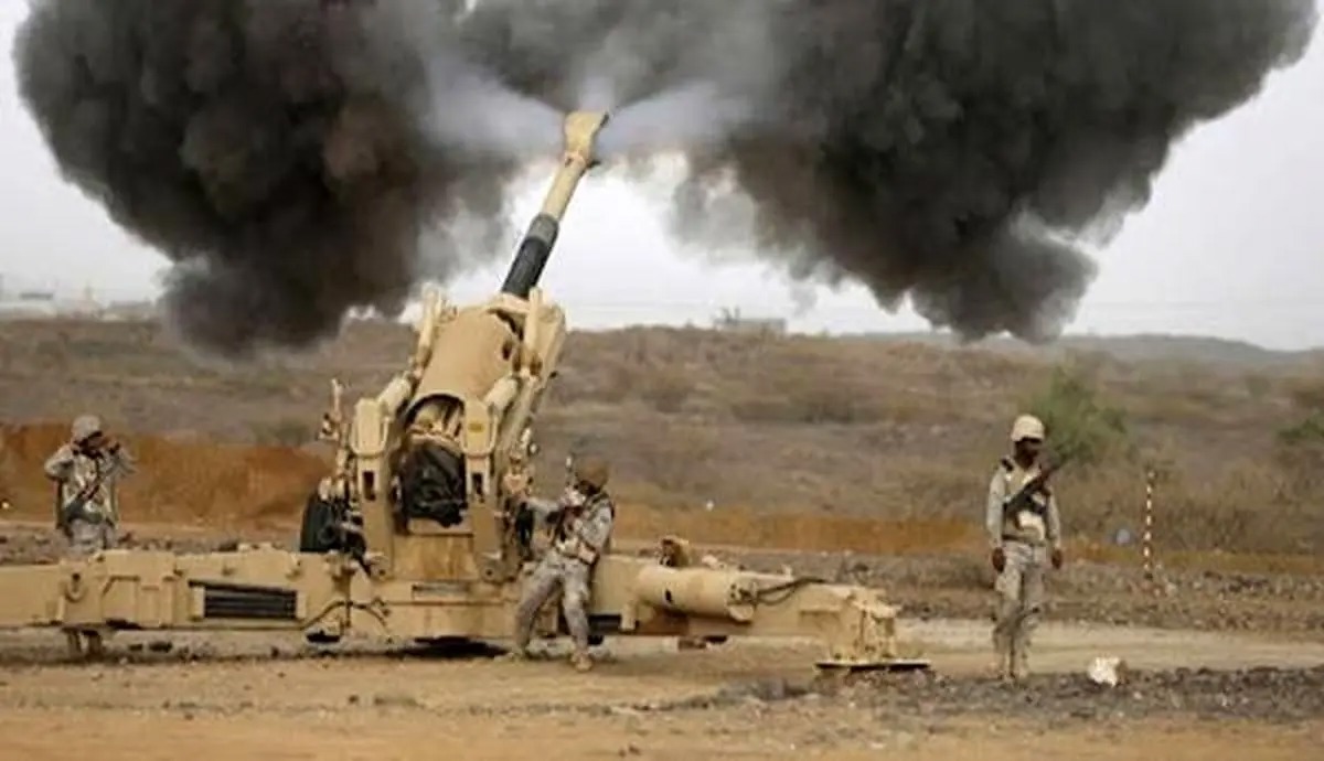 حمله توپخانه‌ای عربستان به یمن