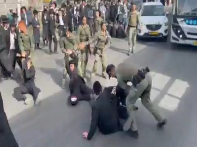 رفتار وحشیانه پلیس اسرائیل با معترضان!