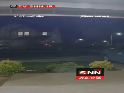 لحظه پرواز یک کامیون به داخل خانه مسکونی در اورِگن آمریکا