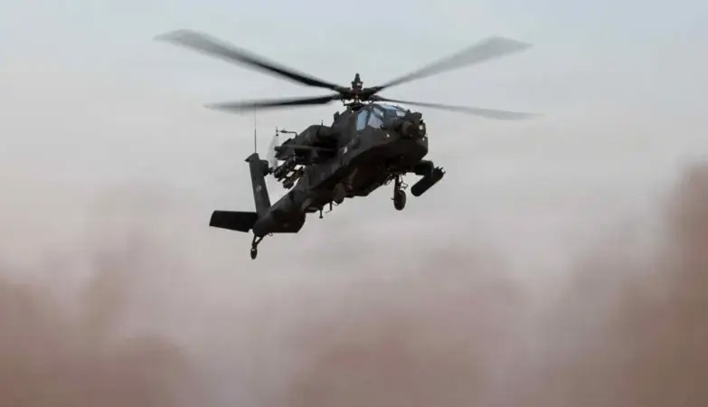 سنتکام سقوط بالگرد آپاچی ارتش آمریکا را تایید کرد