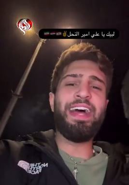 مردم ضاحیه جنوبی بیروت، پیروزی خود را با شعار «لبیک یا نصرالله» جشن می‌گیرند